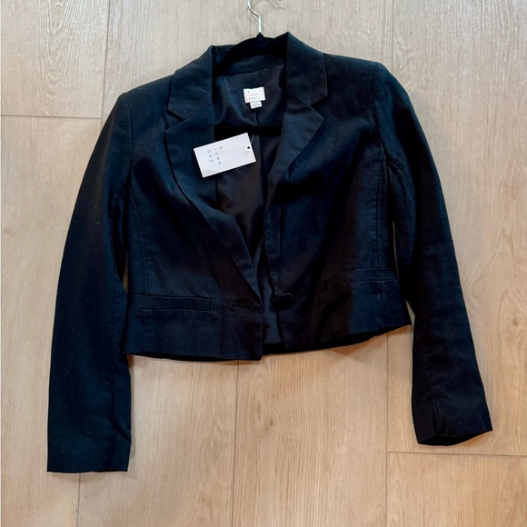 a new day Jackets & Blazers - a new day Women’s Classic Black Linen Blend Blazer NWT